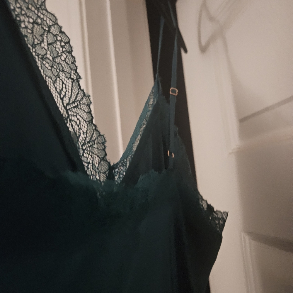 I.N.C.International Concepts Lace-Trim Satin Nightgown - Picture 4 of 8